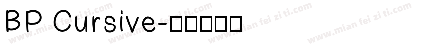 BP Cursive字体转换